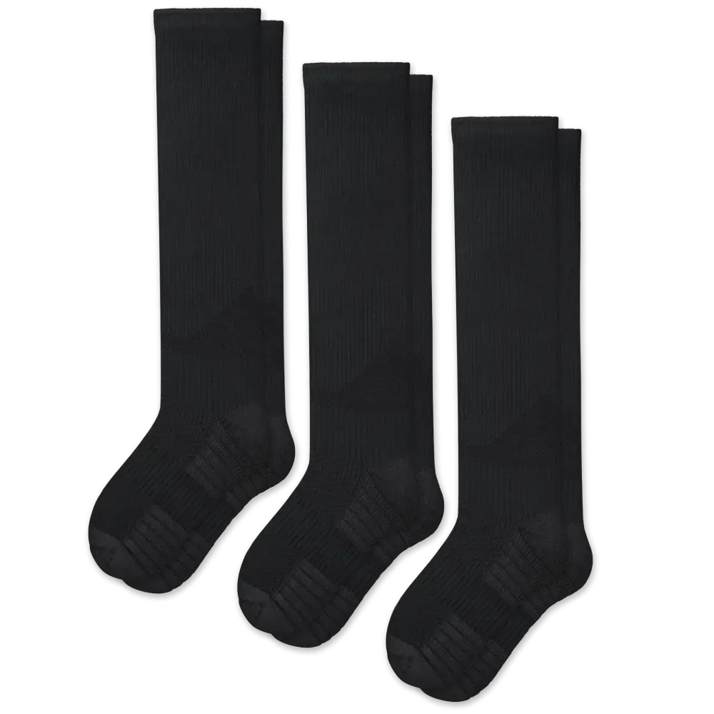 Black Compression Socks Bundle 3-Pack