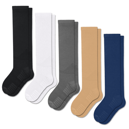 Solid Essentials Compression Socks Bundle 5-Pack