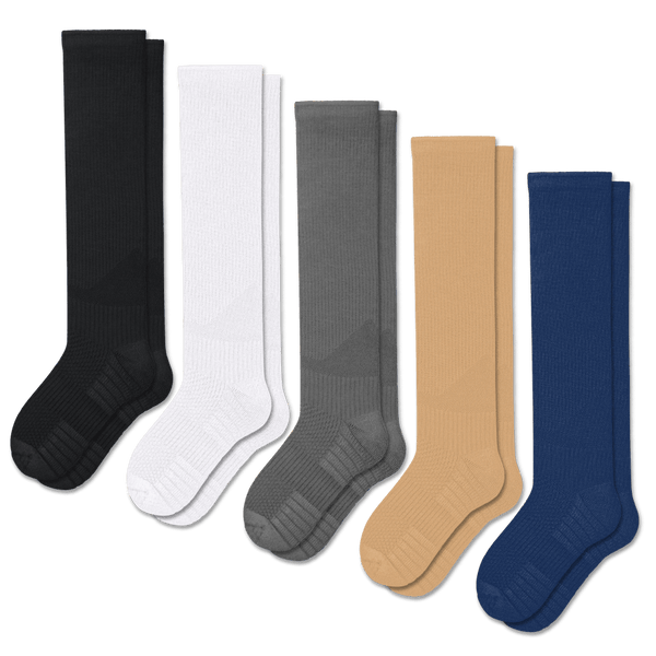 Solid Essentials Compression Socks Bundle 5-Pack