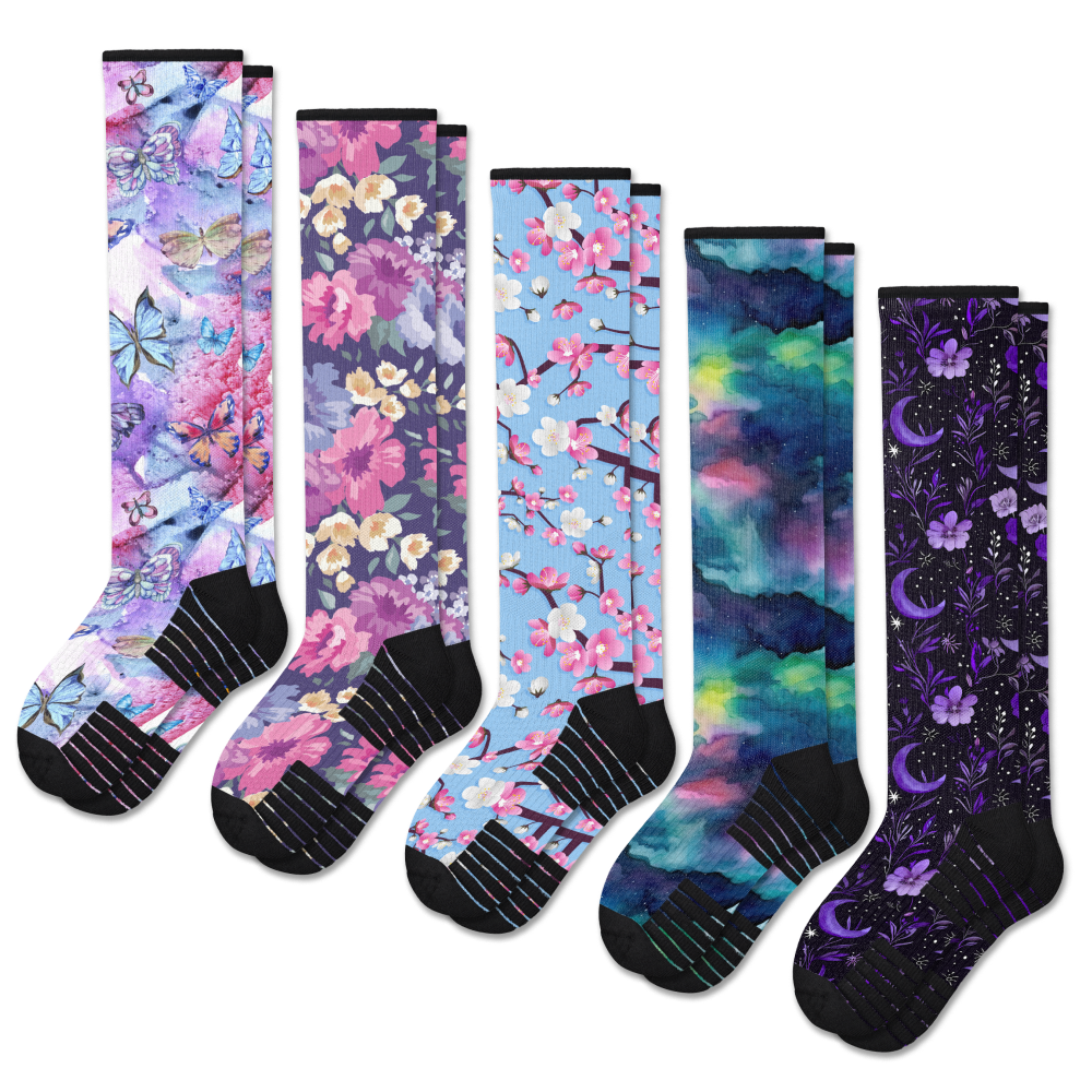 Night Nature Compression Socks Bundle 5-Pack