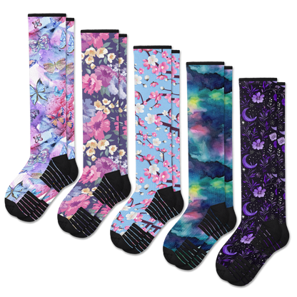 Night Nature Compression Socks Bundle 5-Pack