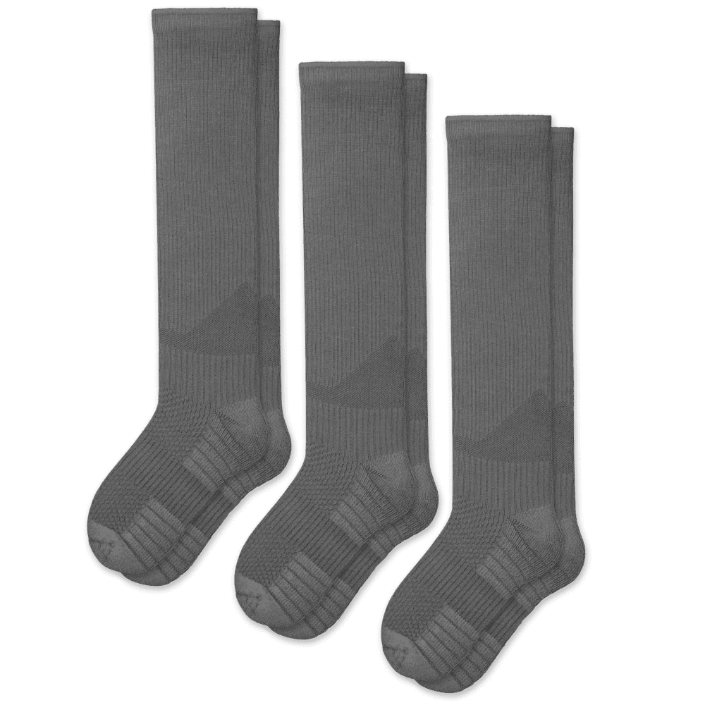 Gray Compression Socks Bundle 3-Pack