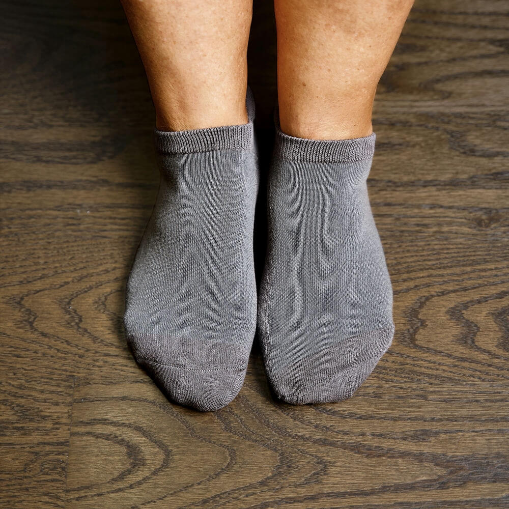 Gray Ankle Socks