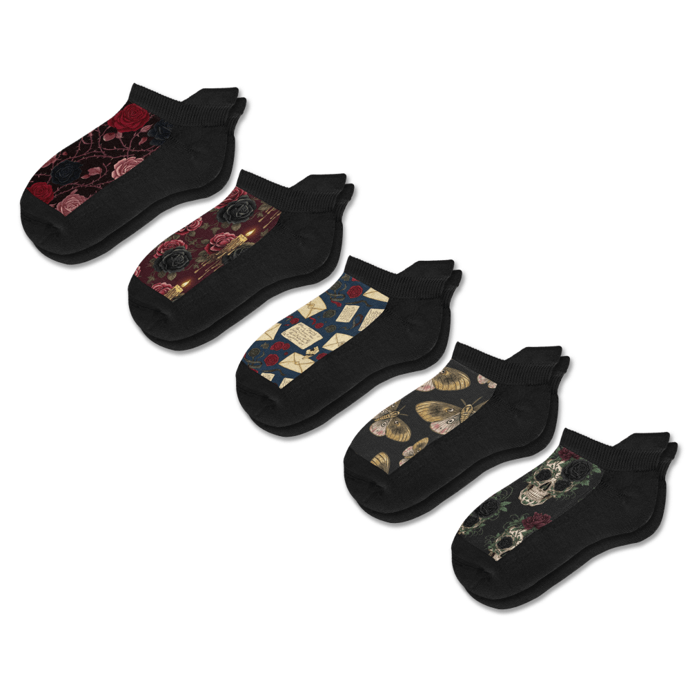 Deadly Devotion Ankle Socks 5-Pack Bundle