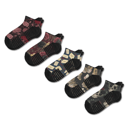 Deadly Devotion Ankle Compression Socks 5-Pack Bundle