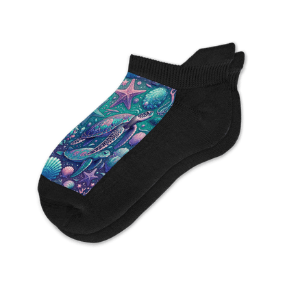 Iridescent Sealife Ankle Socks