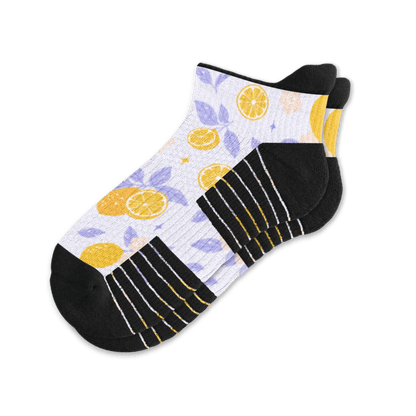 Lavender Lemon Ankle Compression Socks