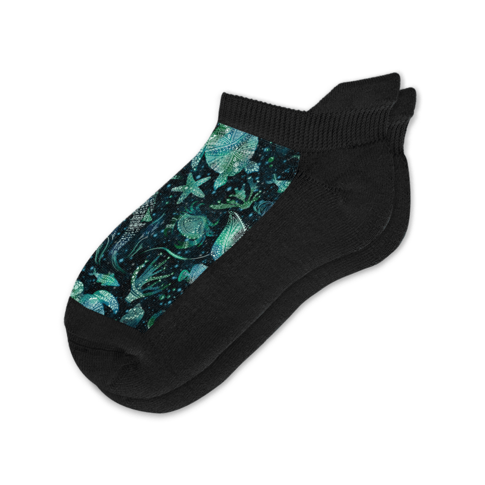 Mandala Ocean Ankle Socks