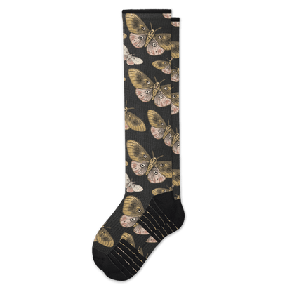 Midnight Moths Compression Socks