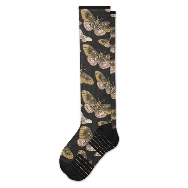 Midnight Moths Compression Socks