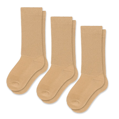 Tan EasyStretch™ Socks Bundle 3-Pack