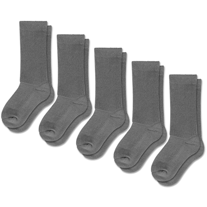 Gray EasyStretch™ Socks Bundle 5-Pack