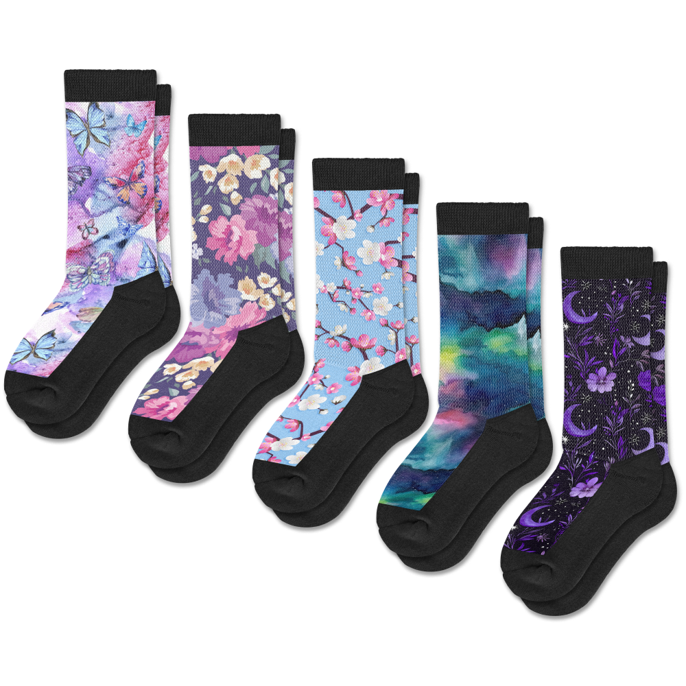Night Nature EasyStretch™ Socks Bundle 5-Pack