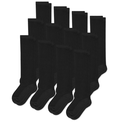 Black EasyStretch™ Socks Bundle 12-Pack