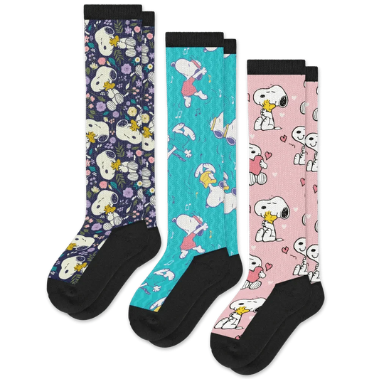 Live Laugh Snoopy EasyStretch™ Socks Bundle 3-Pack