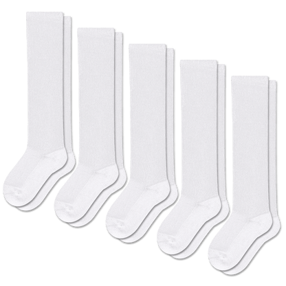 White EasyStretch™ Socks Bundle 5-Pack