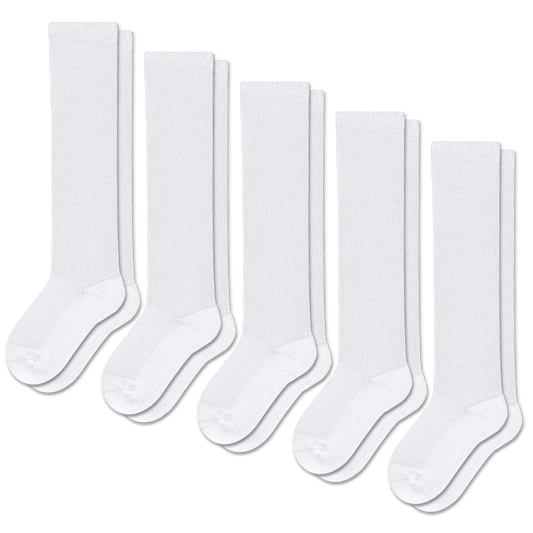 White EasyStretch™ Socks Bundle 5-Pack