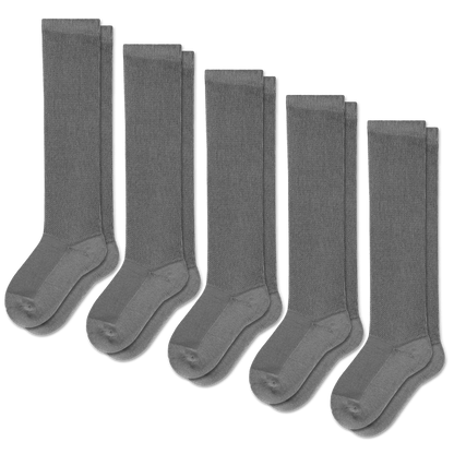 Gray EasyStretch™ Socks Bundle 5-Pack