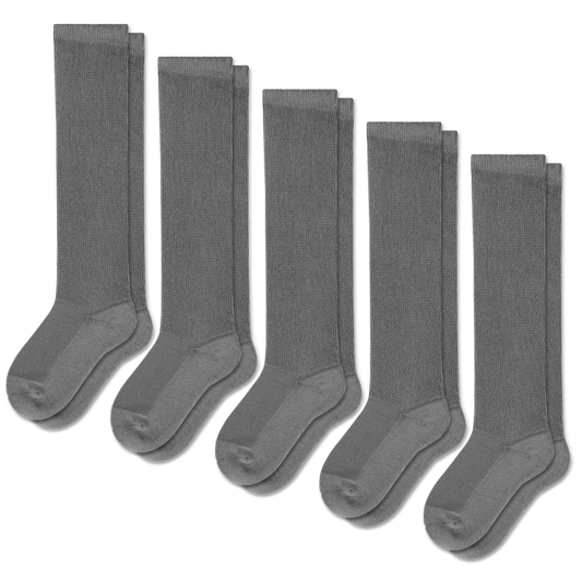 Gray EasyStretch™ Socks Bundle 5-Pack