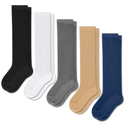 Solid Essentials EasyStretch™ Socks Bundle 5-Pack