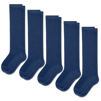 Navy Blue EasyStretch™ Socks Bundle 5-Pack