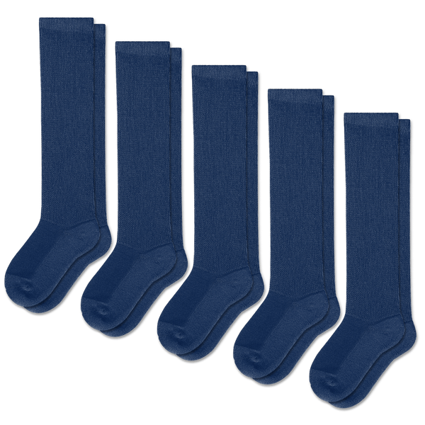 Navy Blue EasyStretch™ Socks Bundle 5-Pack