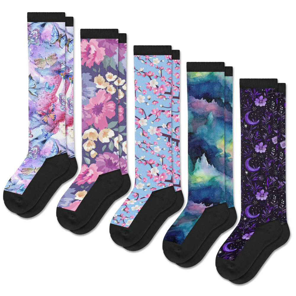 Night Nature EasyStretch™ Socks Bundle 5-Pack