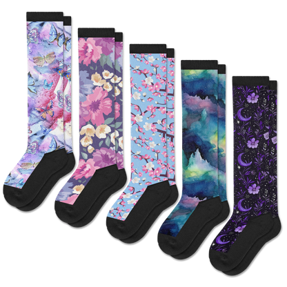 Night Nature EasyStretch™ Socks Bundle 5-Pack