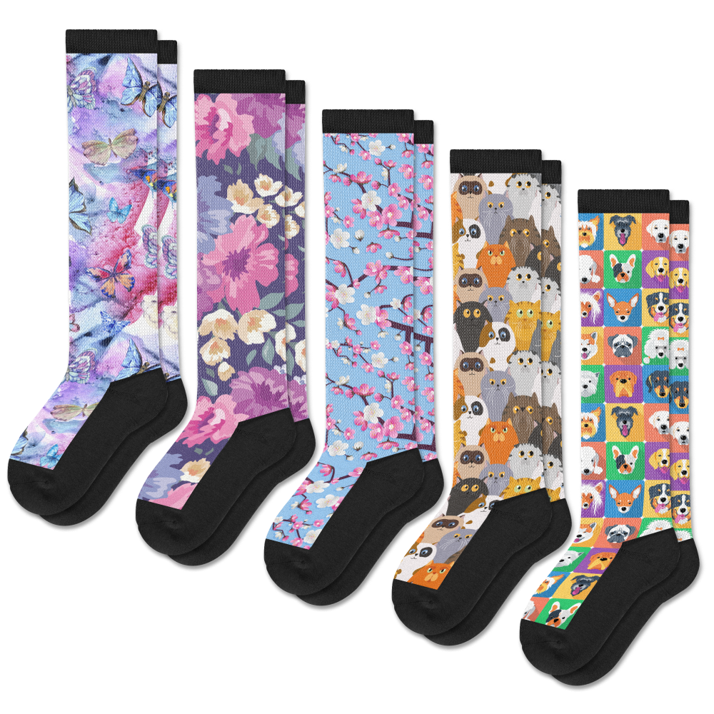 Pet Garden EasyStretch™ Socks Bundle 5-Pack
