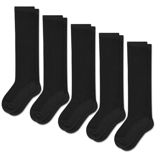 Black EasyStretch™ Socks Bundle 5-Pack