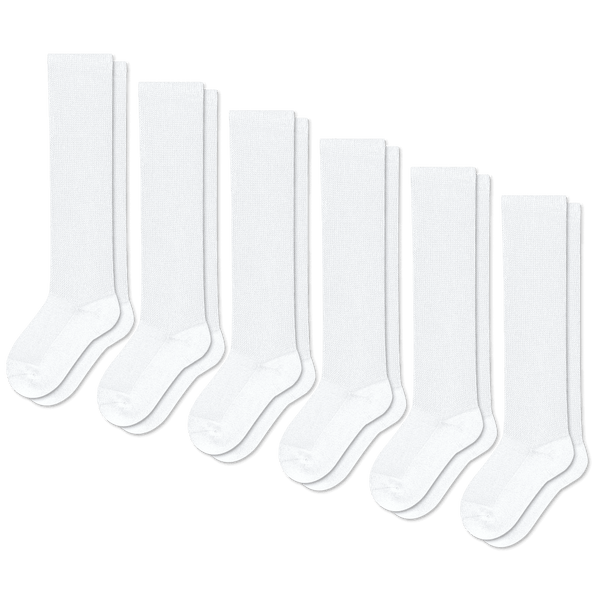 White EasyStretch™ Socks Bundle 6-Pack