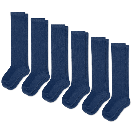 Navy Blue EasyStretch™ Socks Bundle 6-Pack