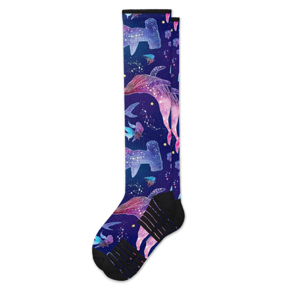 Ocean of Stars Compression Socks