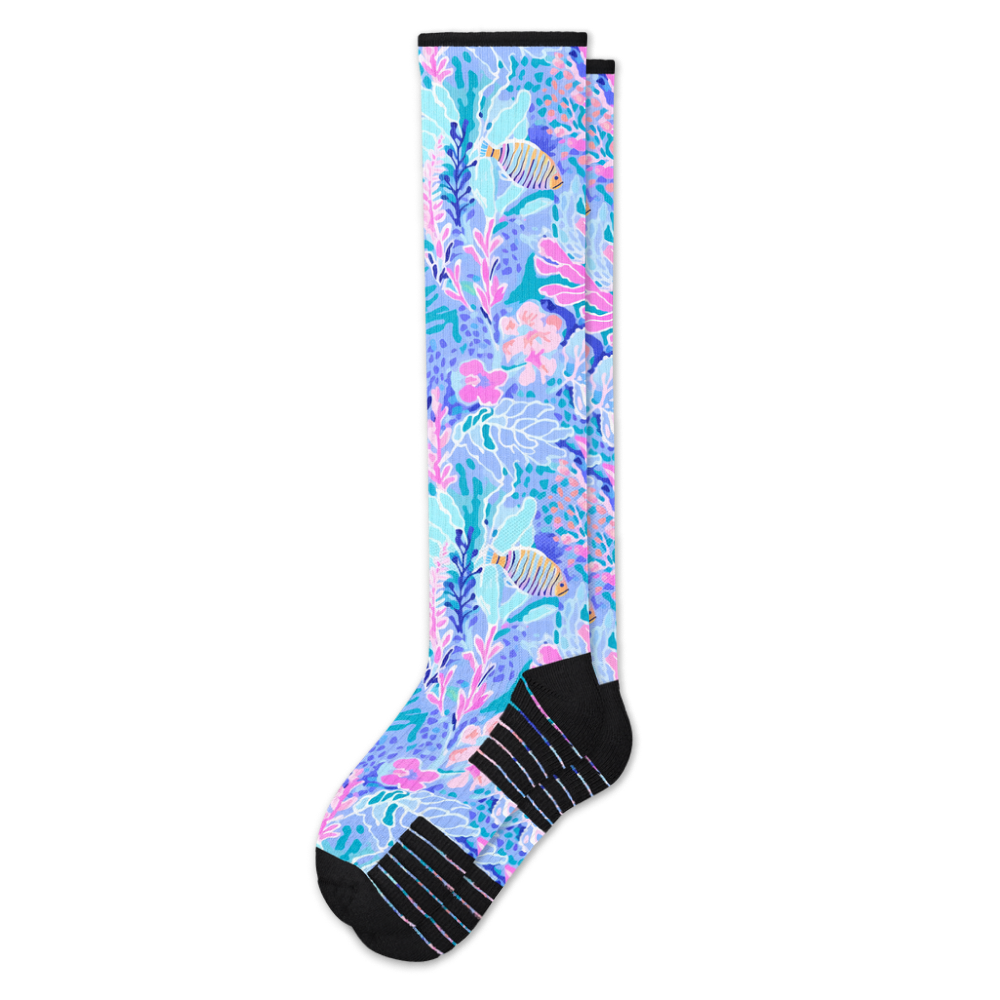 Pastel Reef Compression Socks