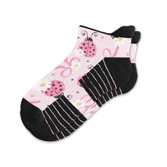 Pink Ladies Ankle Compression Socks