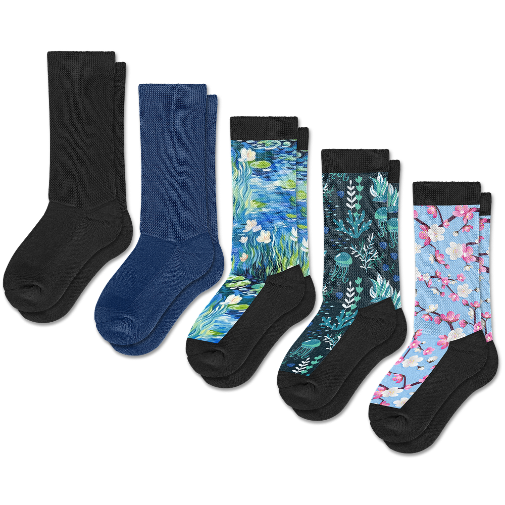 Serene Tones EasyStretch™ Socks Bundle 5-Pack