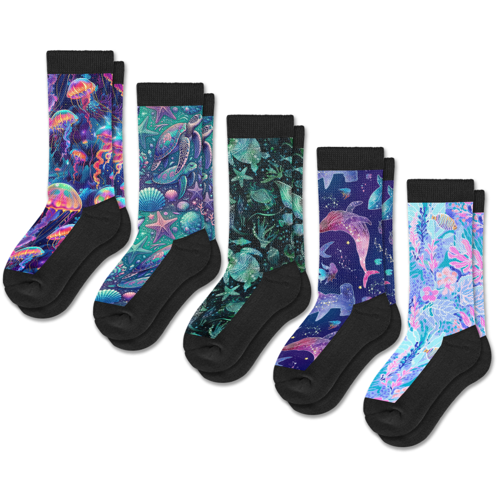 Neon Tide EasyStretch™ Socks 5-Pack Bundle