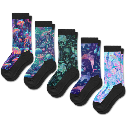 Neon Tide EasyStretch™ Socks 5-Pack Bundle