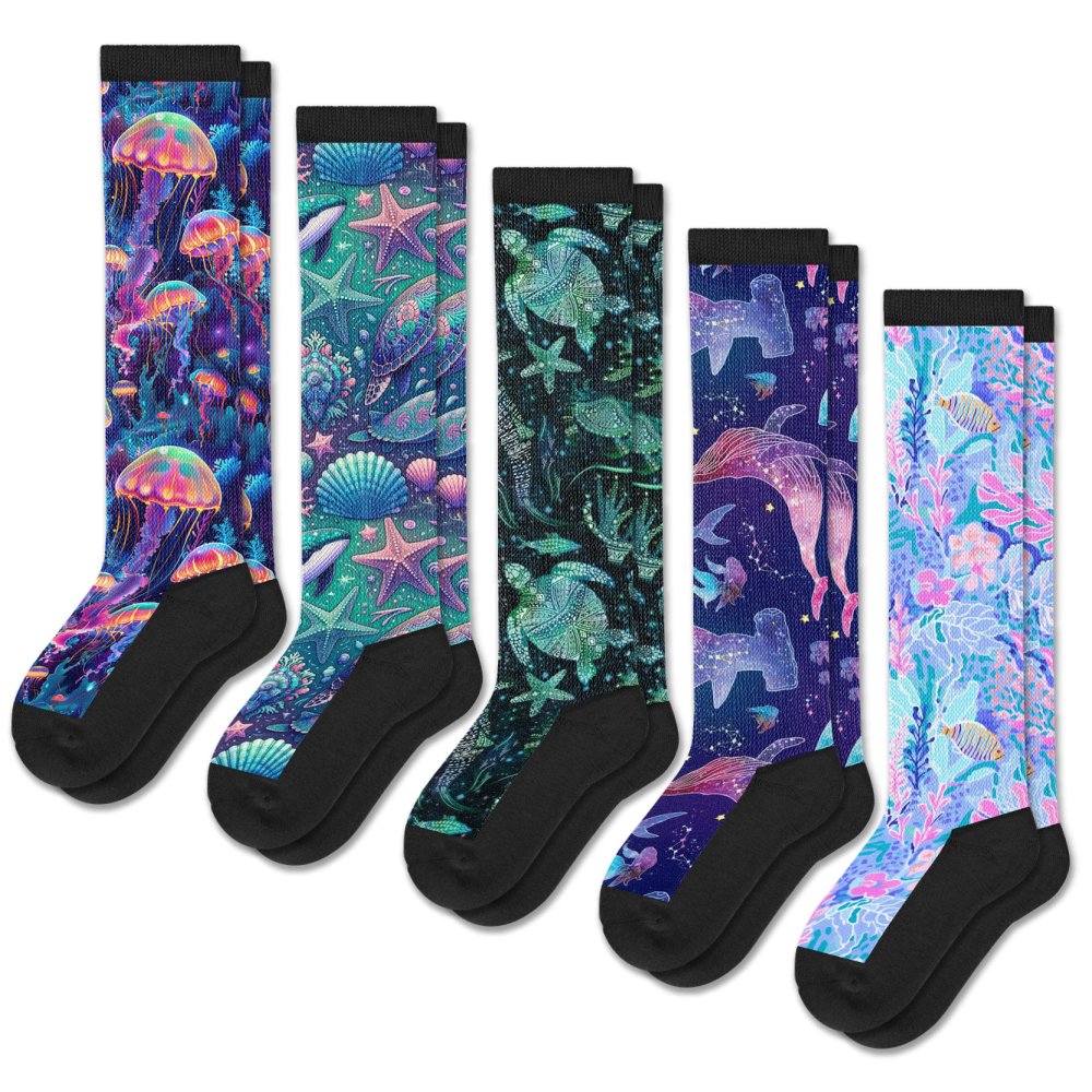 Neon Tide EasyStretch™ Socks 5-Pack Bundle