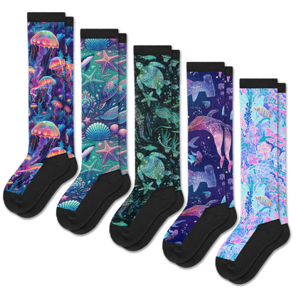 Neon Tide EasyStretch™ Socks 5-Pack Bundle