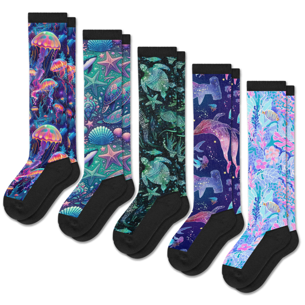 Neon Tide EasyStretch™ Socks 5-Pack Bundle