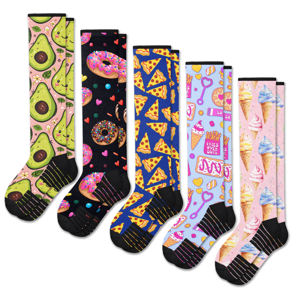 Treat Yourself Compression Socks 5-Pack Bundle
