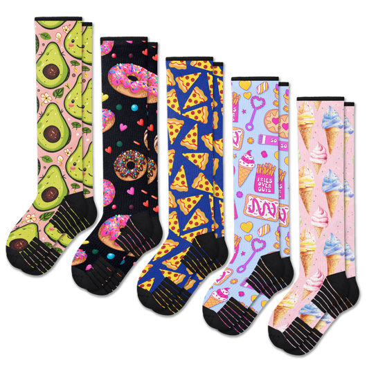 Treat Yourself Compression Socks 5-Pack Bundle