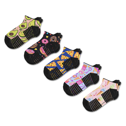 Treat Yourself Ankle Compression Socks 5-Pack Bundle