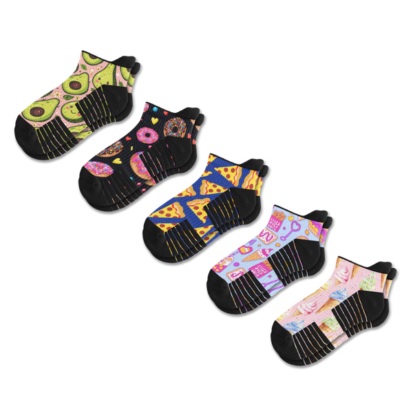 Treat Yourself Ankle Compression Socks 5-Pack Bundle
