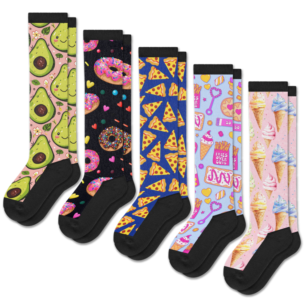 Treat Yourself EasyStretch™ Socks 5-Pack Bundle