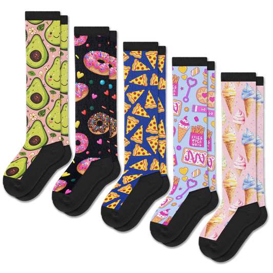 Treat Yourself EasyStretch™ Socks 5-Pack Bundle