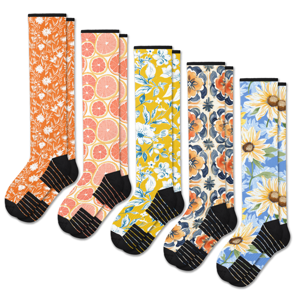 Summer Breeze Compression Socks 5-Pack Bundle