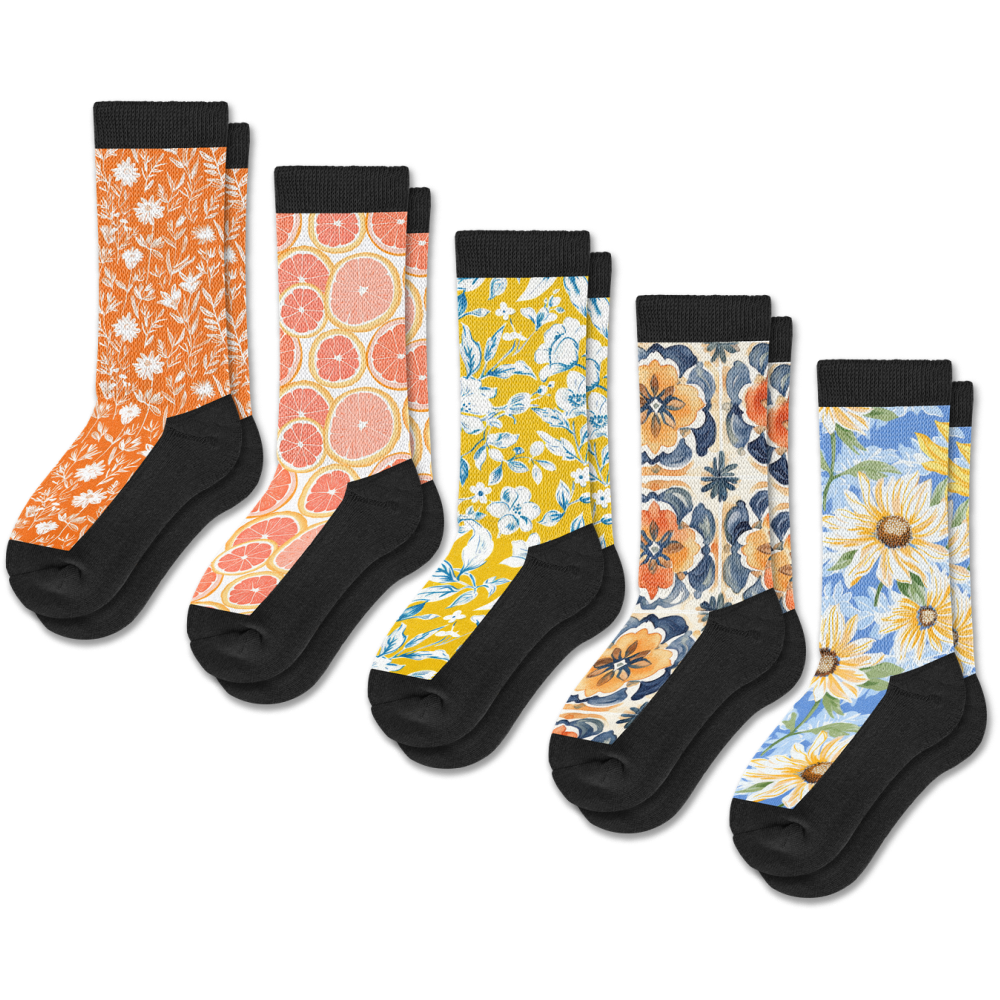 Summer Breeze EasyStretch™ Socks 5-Pack Bundle