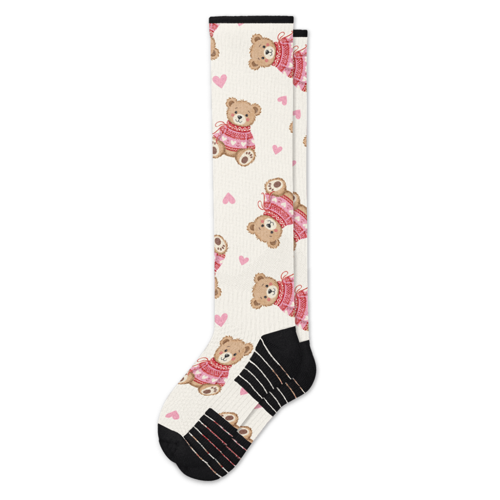 Sweetheart Bear Compression Socks